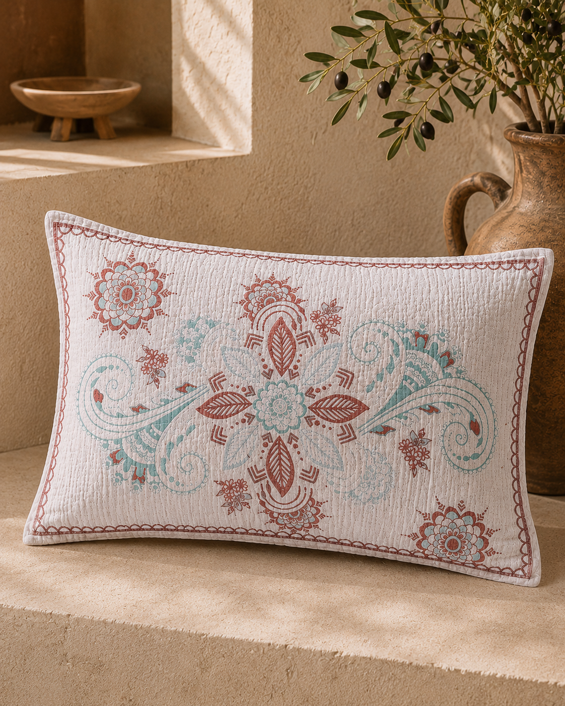 Amber Matching 4-Layer Turkish Cotton Pillow Covers – Set of 2