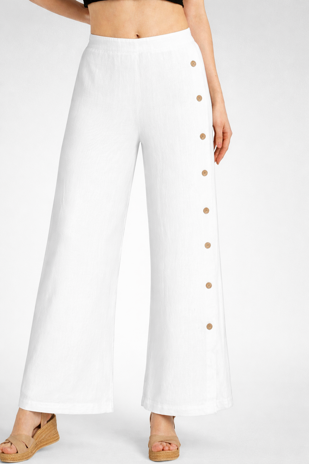 BUTTON DOWN MUSLIN PANTS # 54004