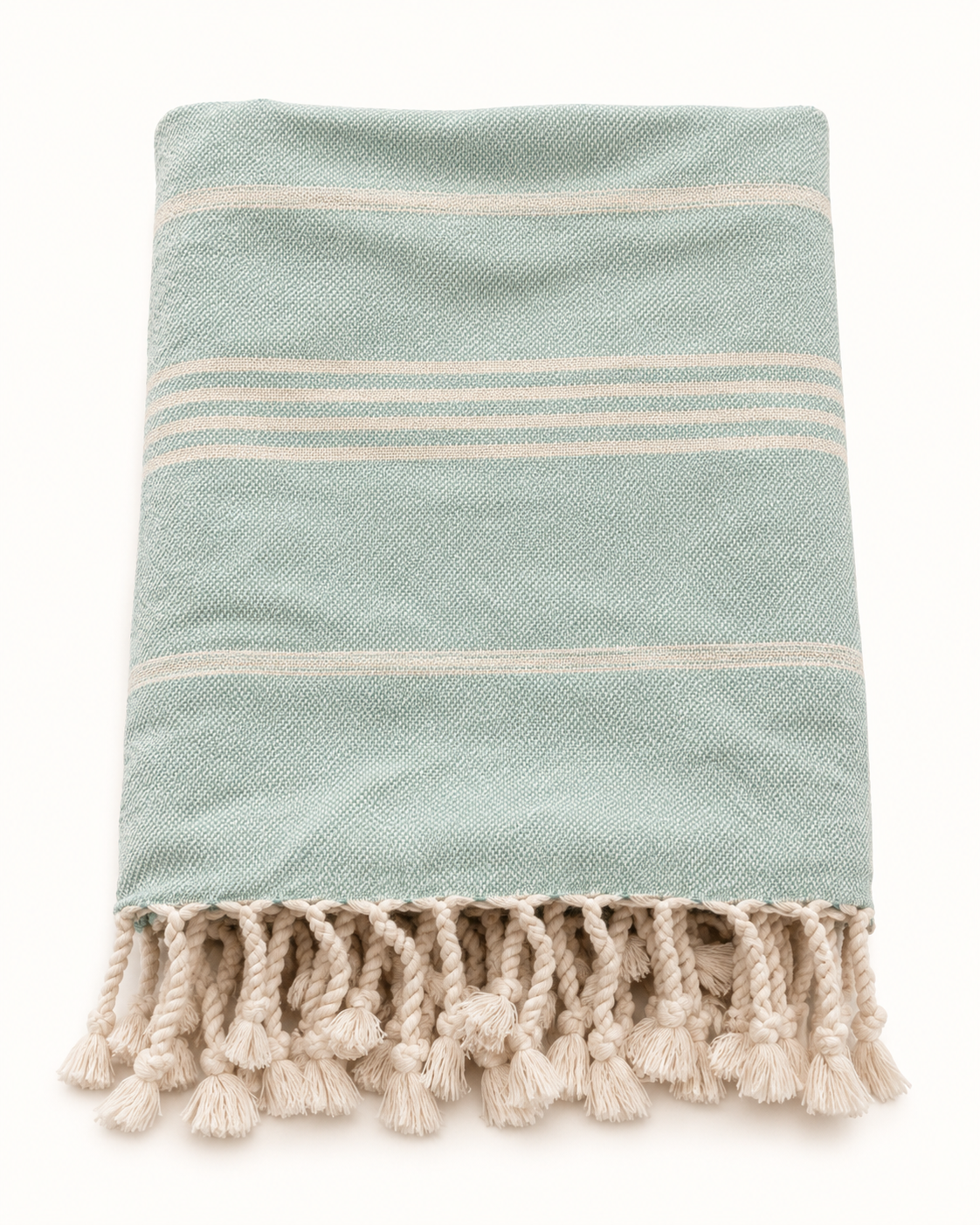 Classic Hand Loom Turkish Towels, Mint