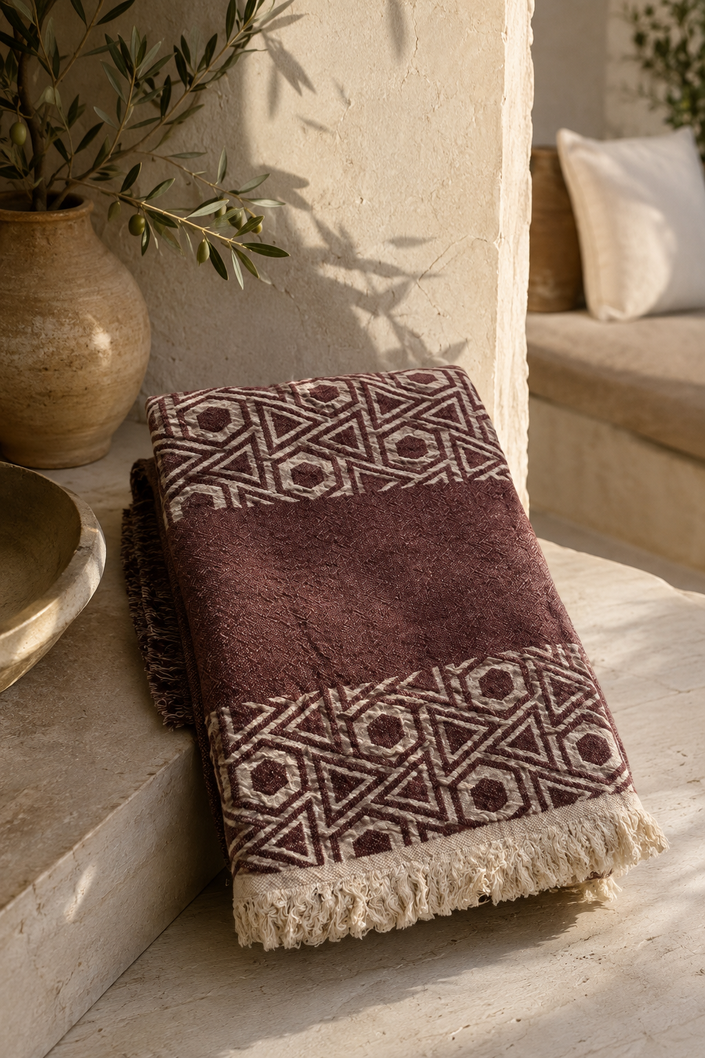 Tughra Turkish Cotton Throw