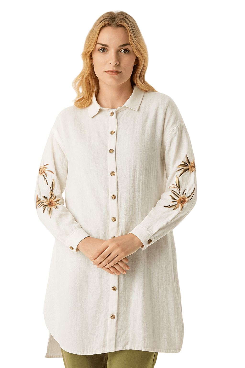 ARM EMBROIDERY TUNIC 552 - Authentic Cotton