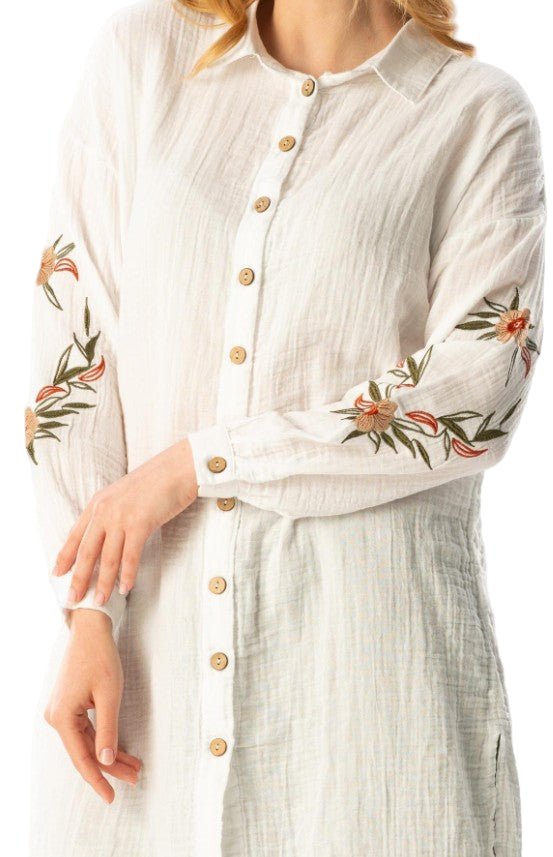 ARM EMBROIDERY TUNIC 552 - Authentic Cotton