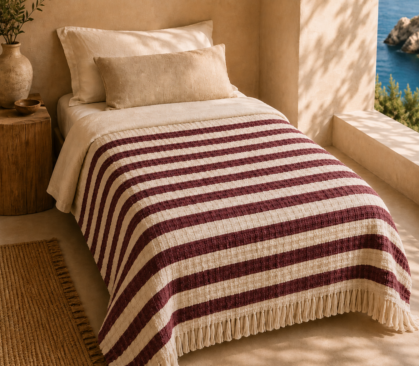 4-Layer Turkish Cotton College Throw