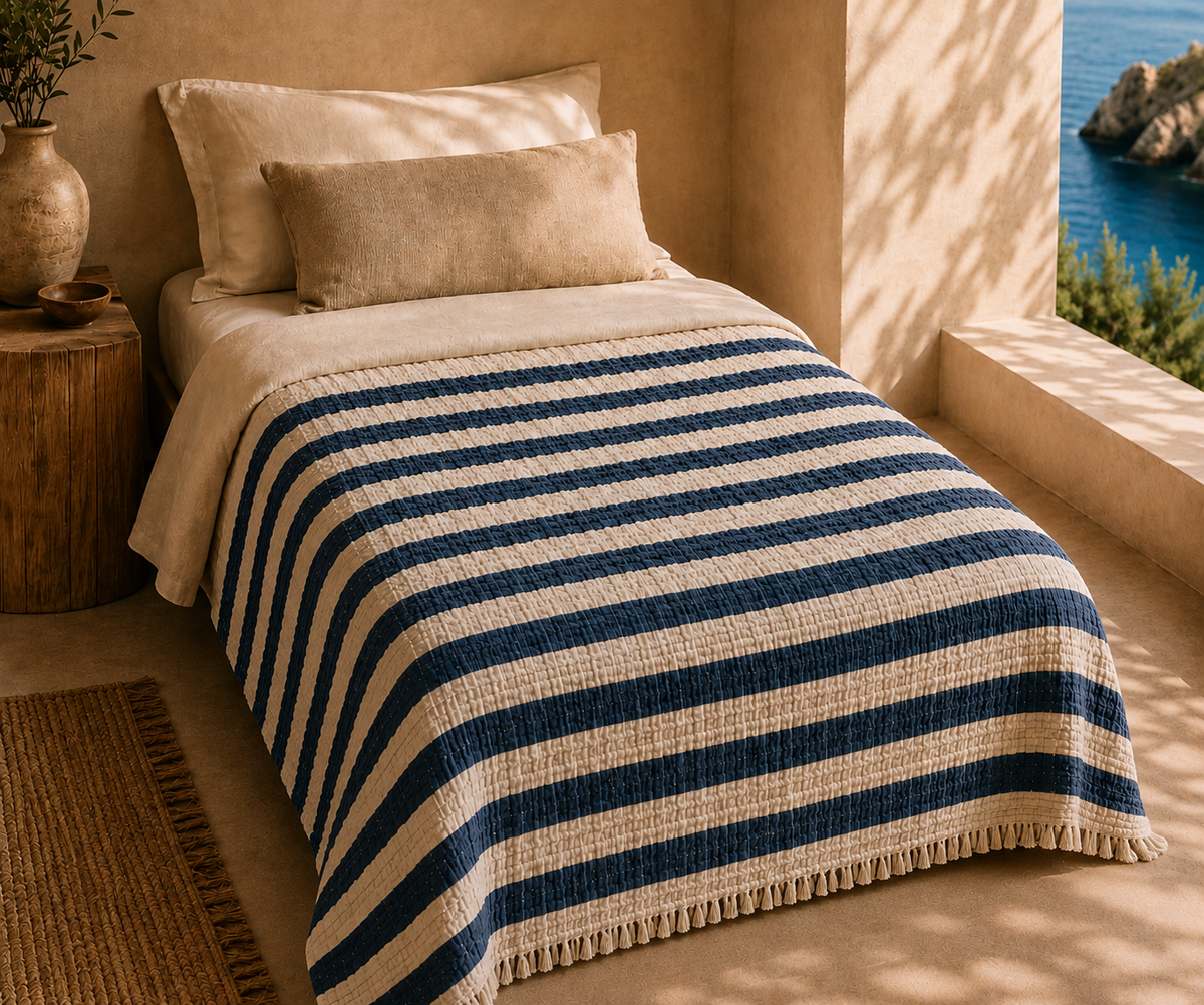 4-Layer Turkish Cotton College Throw