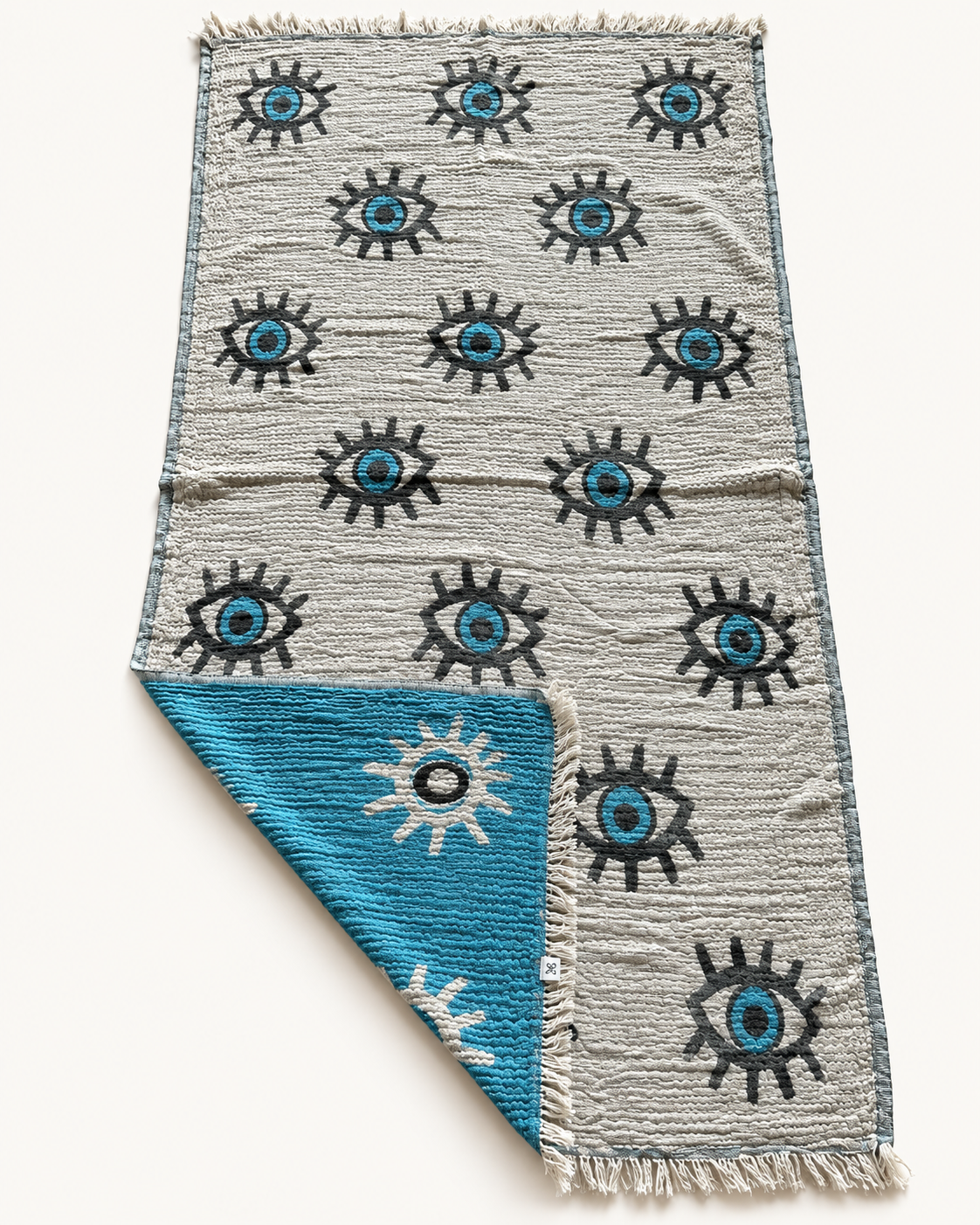 Turkish Cotton Evil Eye Beach Towel