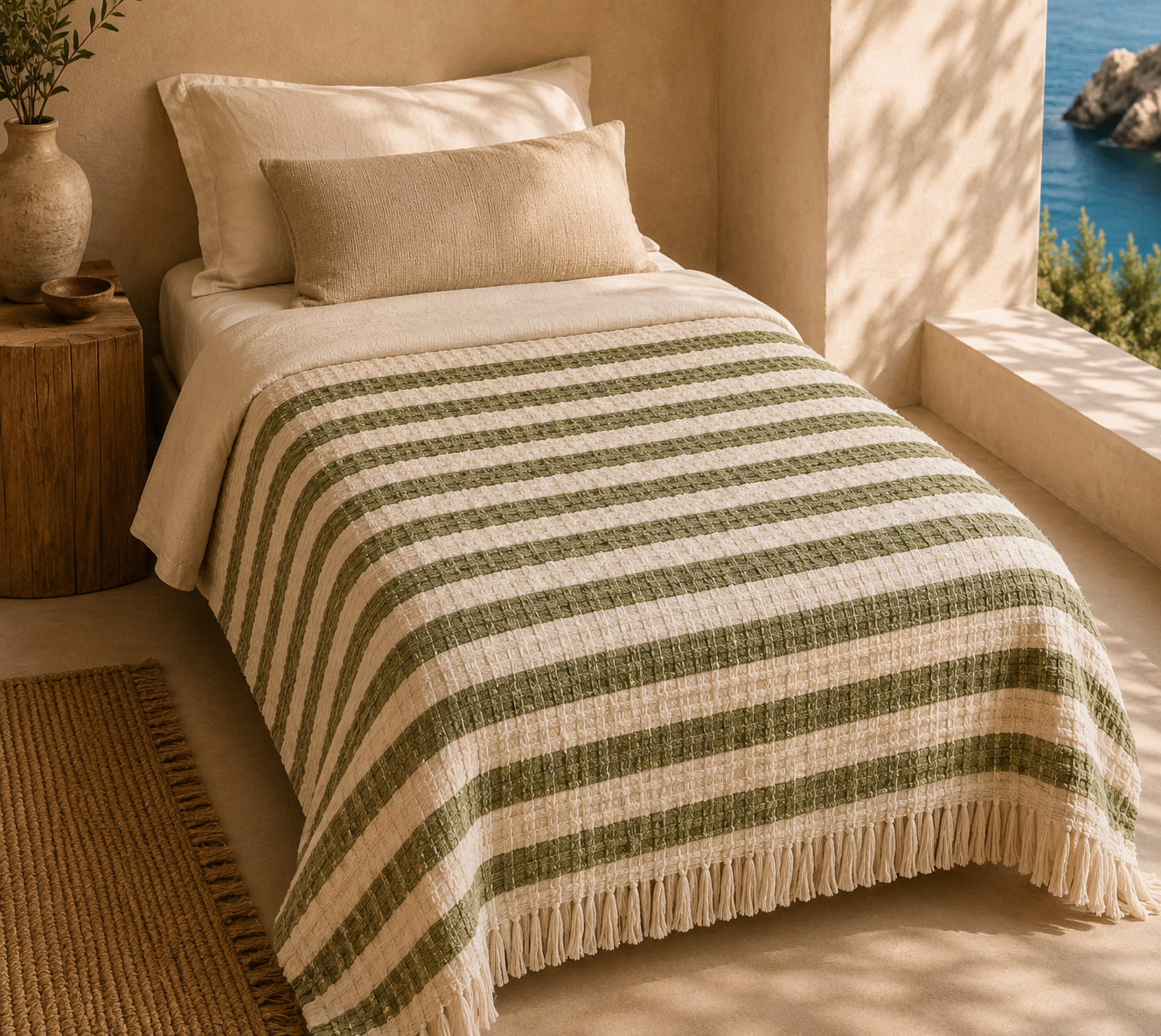 4-Layer Turkish Cotton College Throw