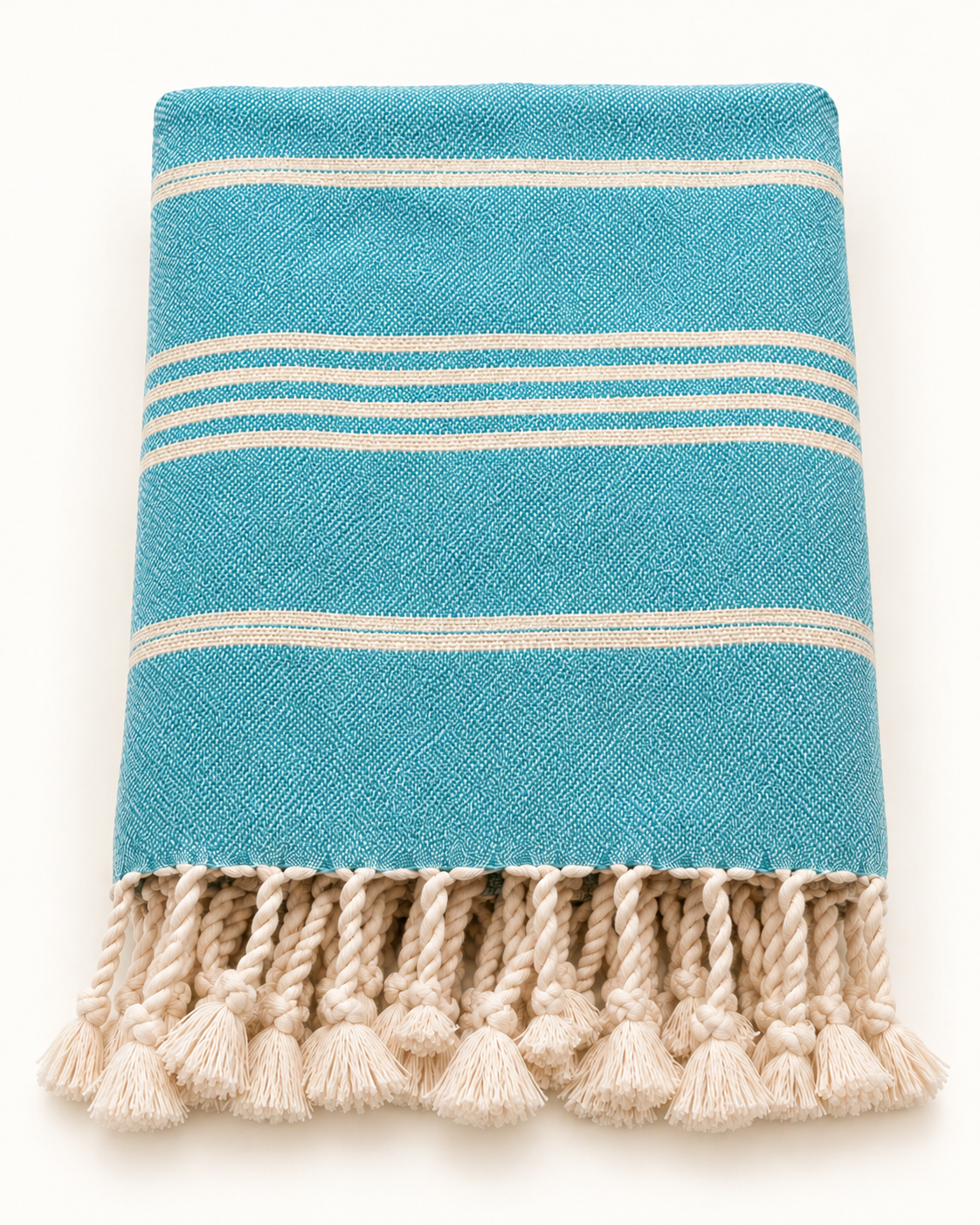 Classic Hand Loom Turkish Towels, Turqoise