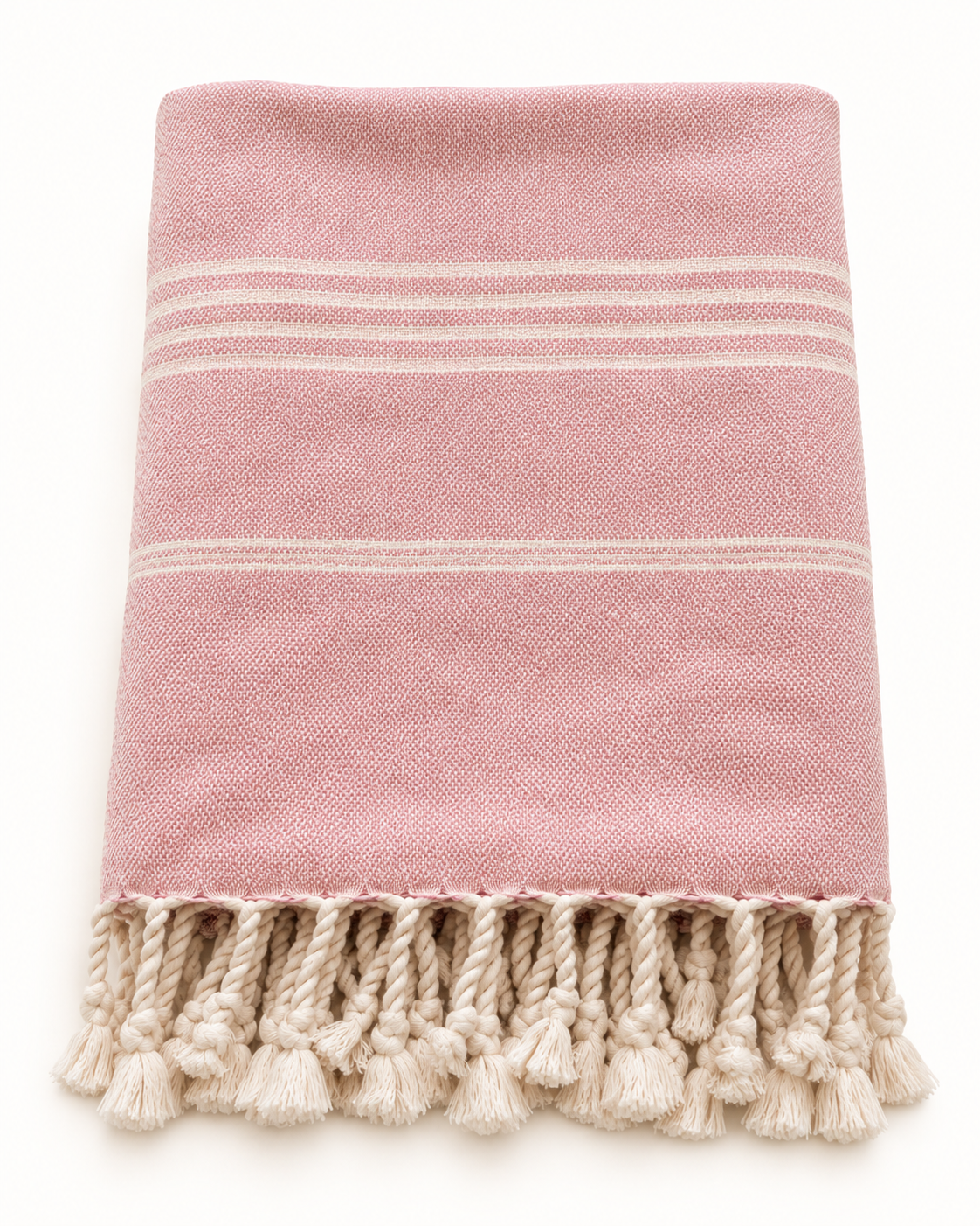 Classic Hand Loom Turkish Towels, Pink