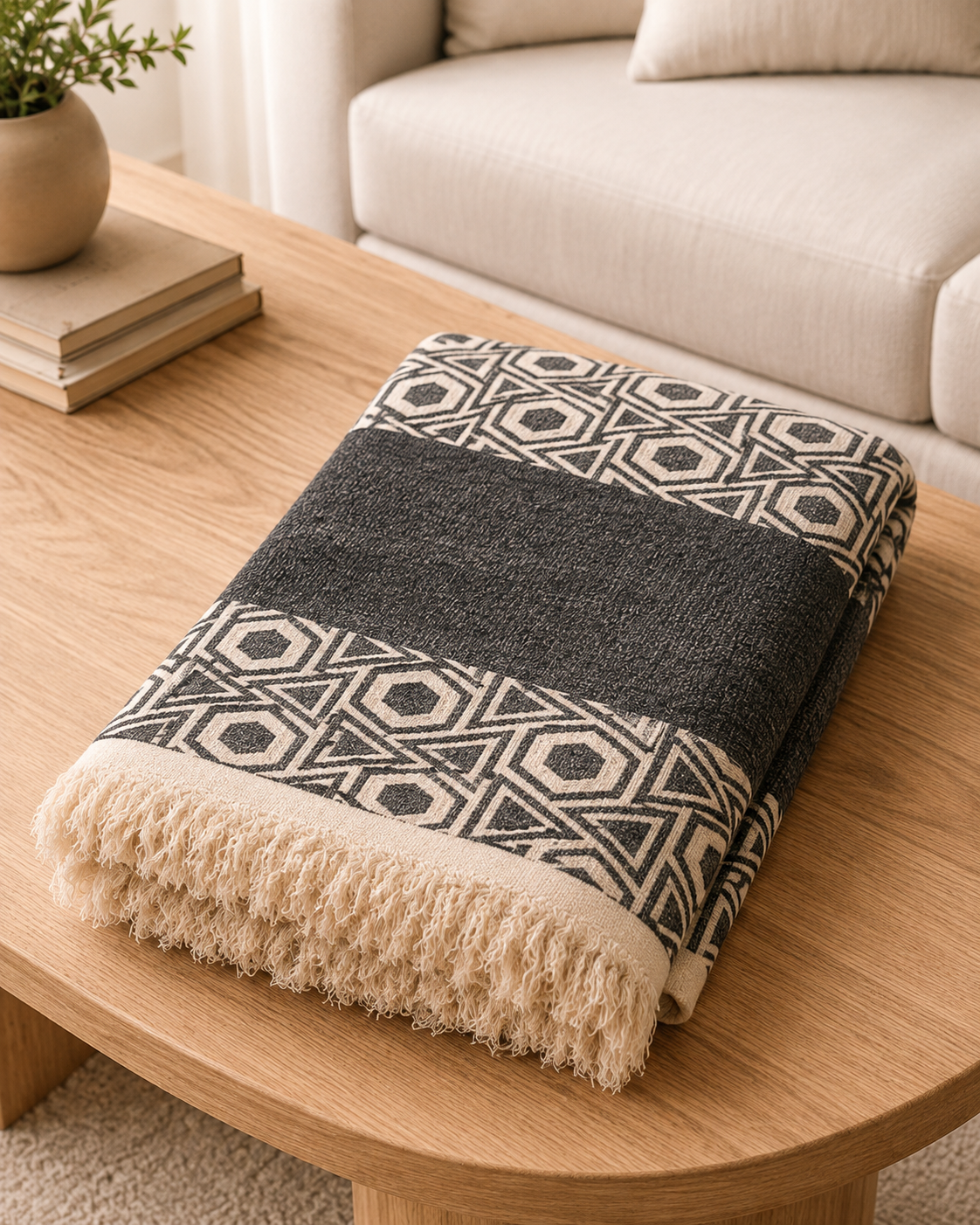 Tughra Turkish Cotton Throw
