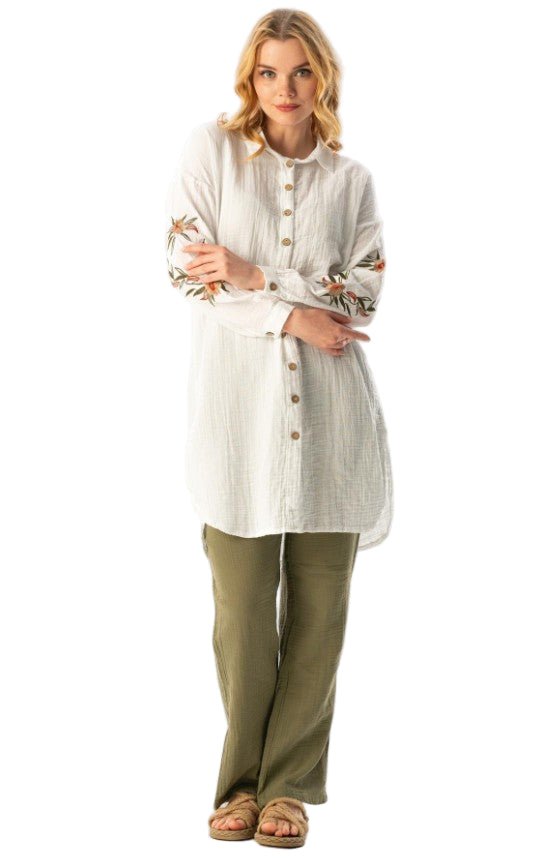 ARM EMBROIDERY TUNIC  552 - Authentic Cotton