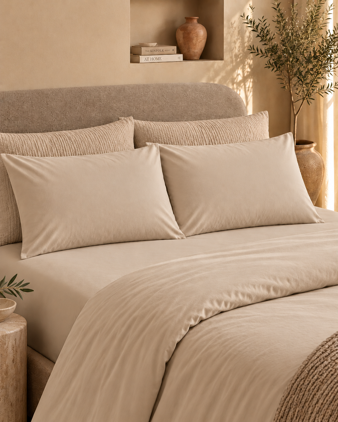 Turkish Cotton Pillow Shams – Set of 2