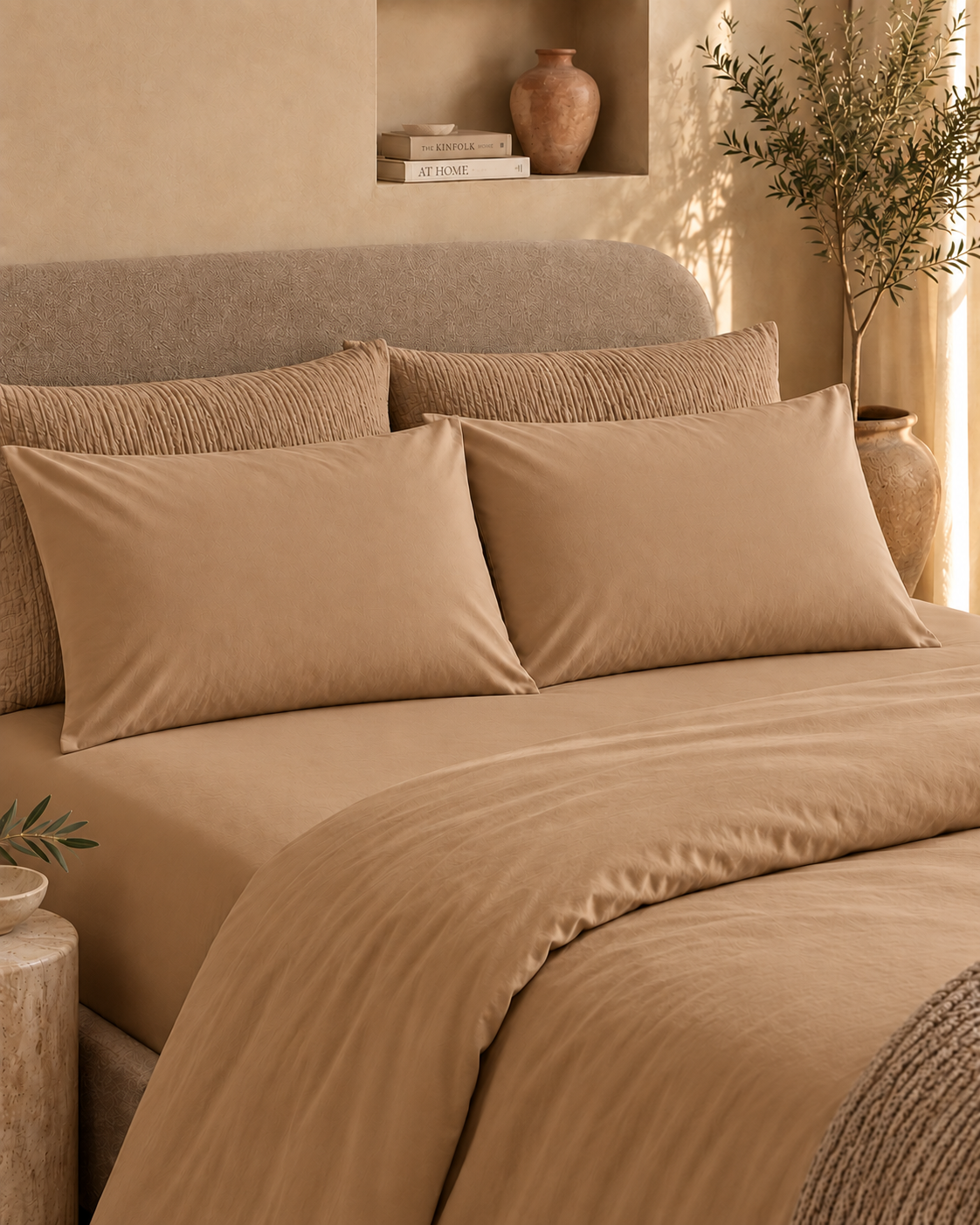 Turkish Cotton Pillow Shams – Set of 2