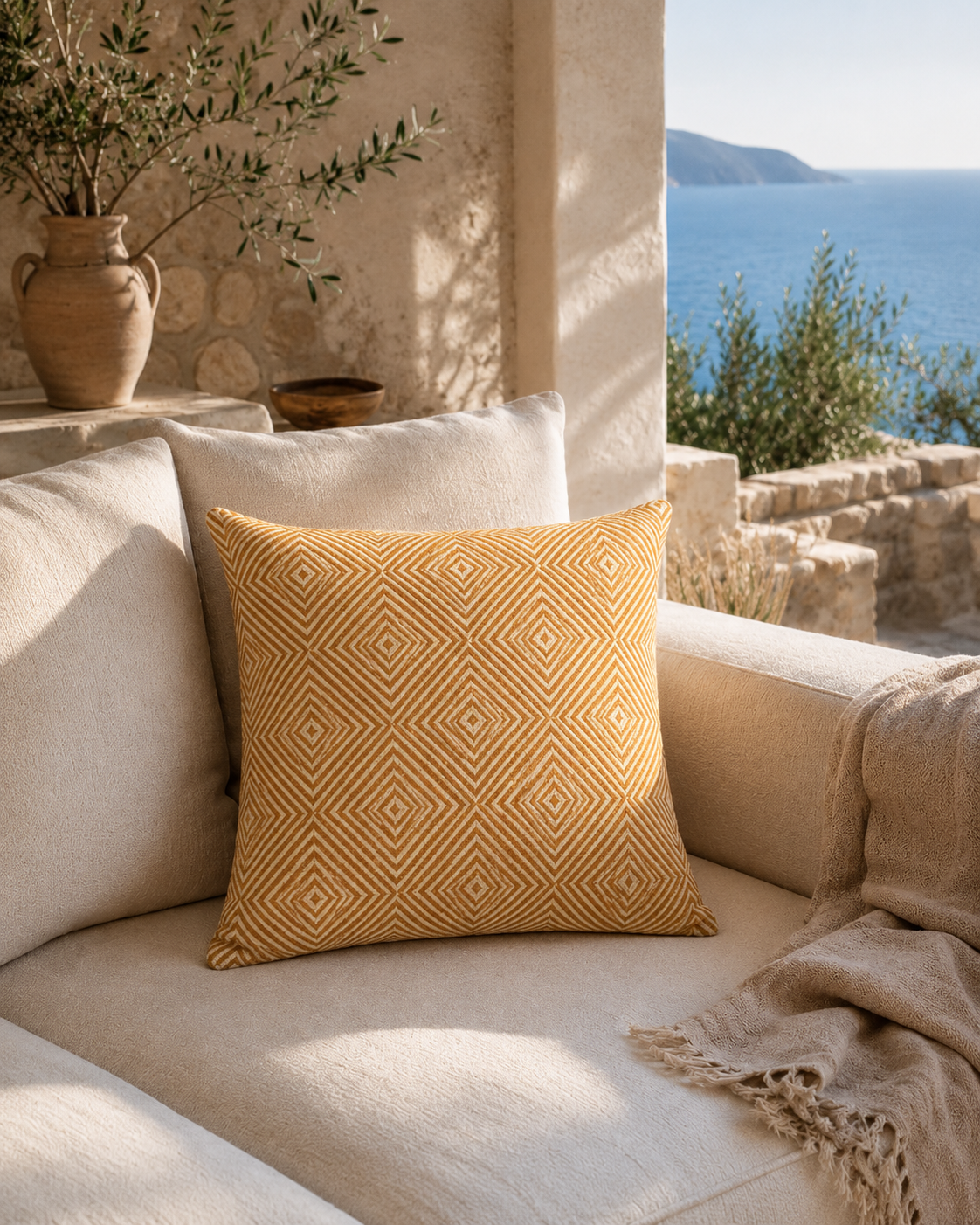 Turkish Cotton Decorative Pillow Cover