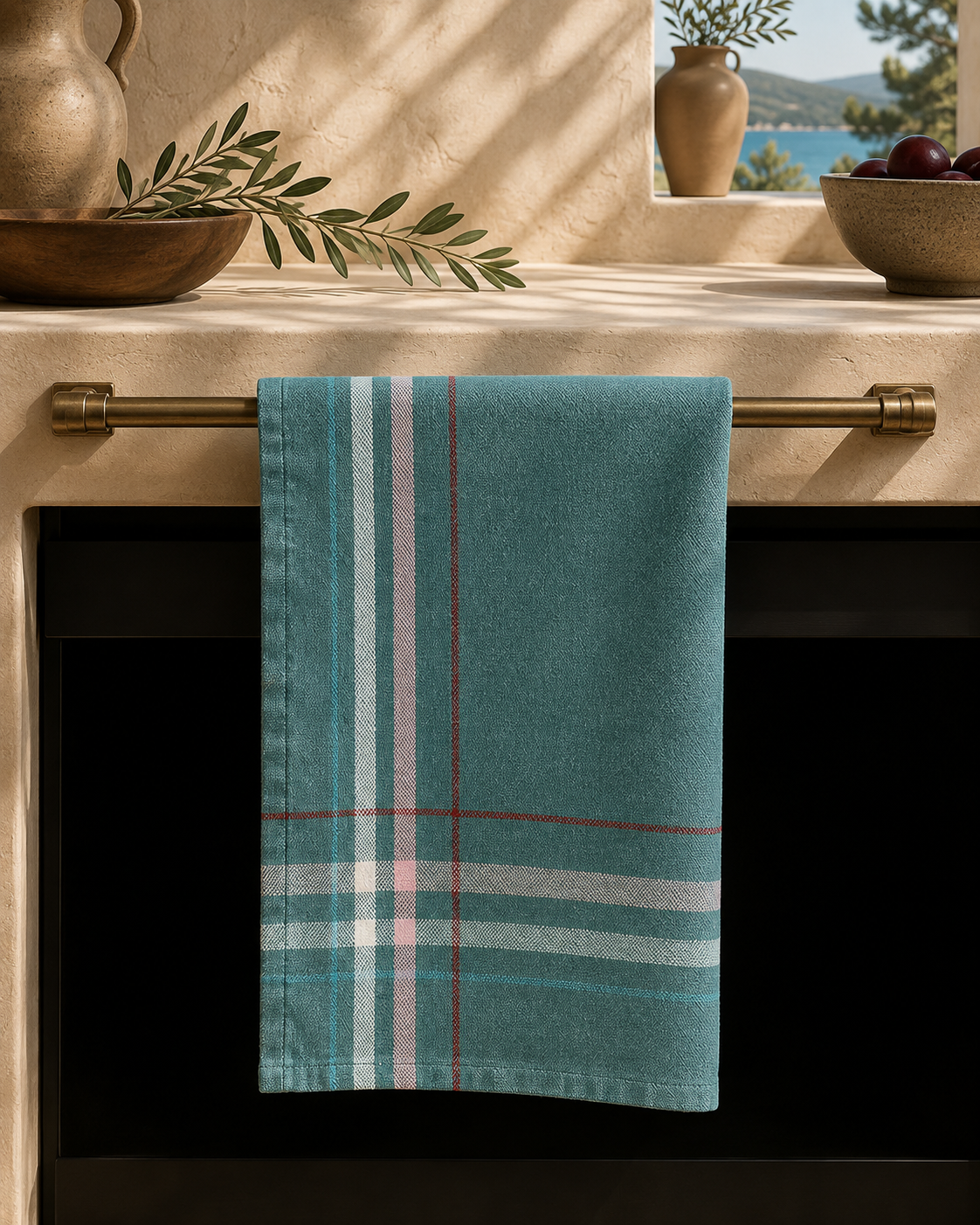 Green Turkish Cotton Table Napkins – Set of 2