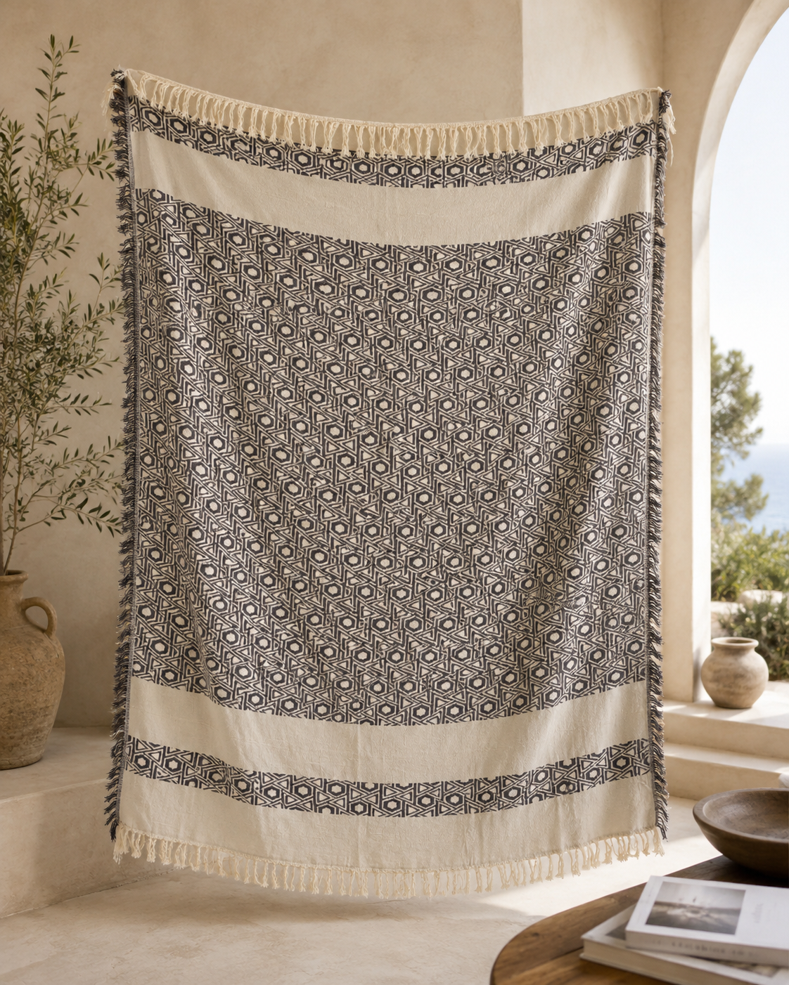 Tughra Turkish Cotton Throw