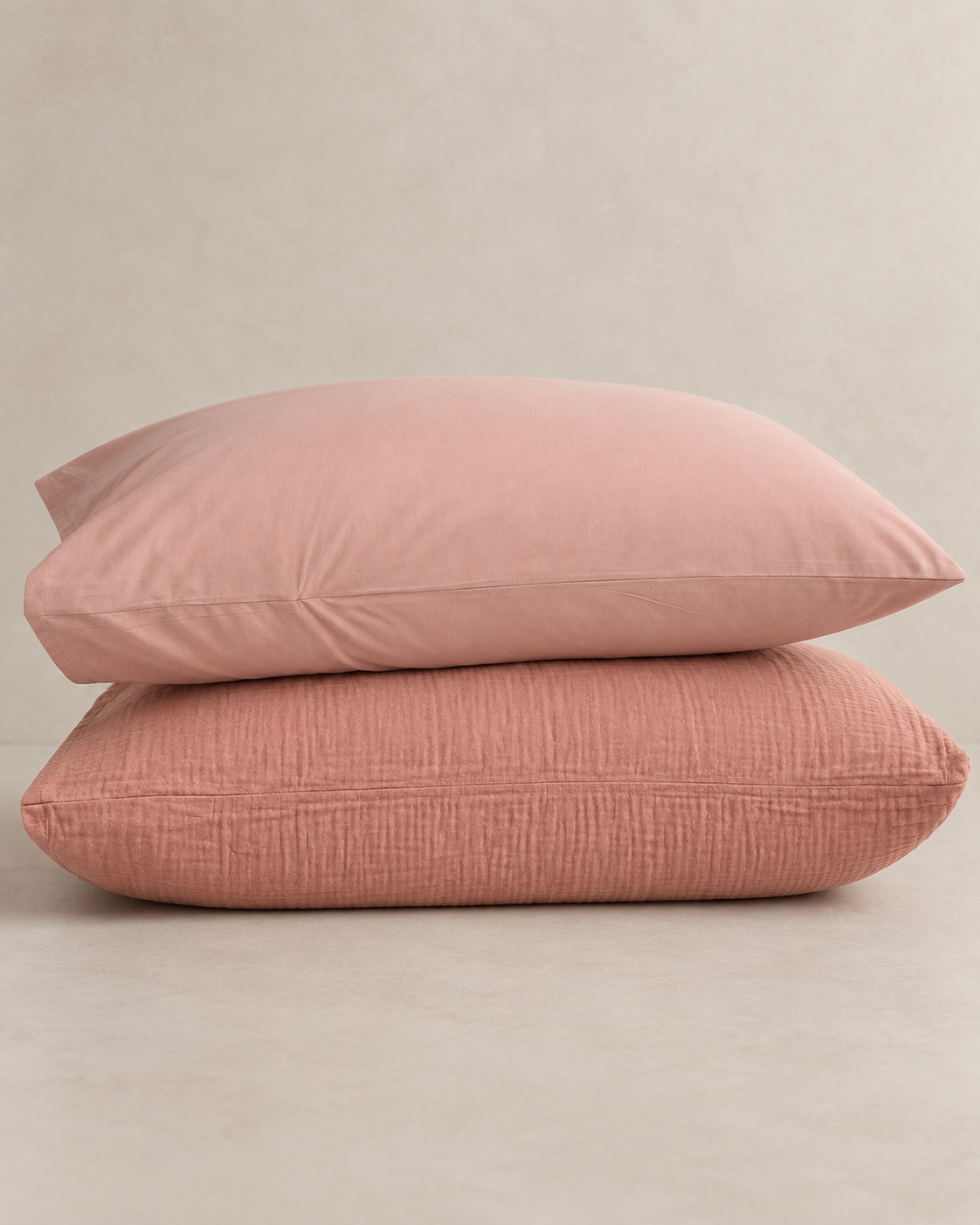 Turkish Cotton Pillow Shams – Set of 4