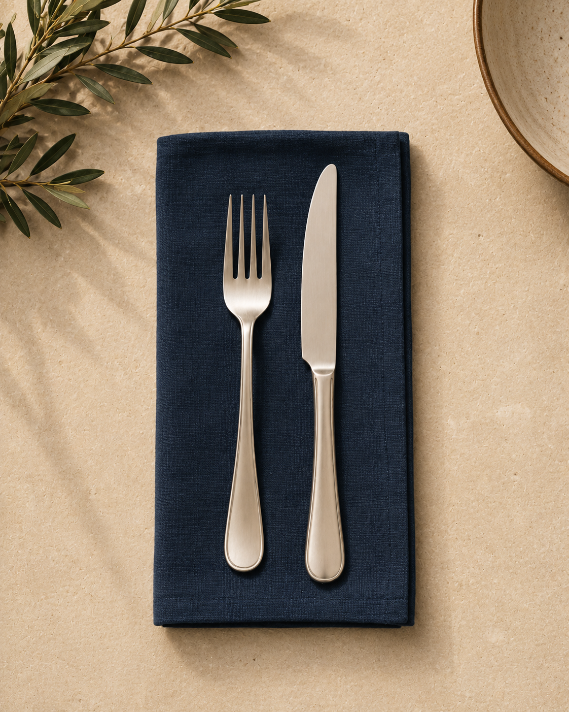 Navy Turkish Cotton Table Napkins – Set of 2