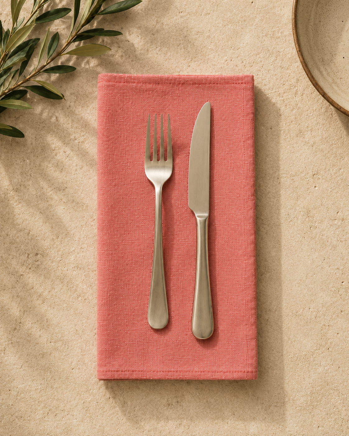 Red Turkish Cotton Table Napkins – Set of 2