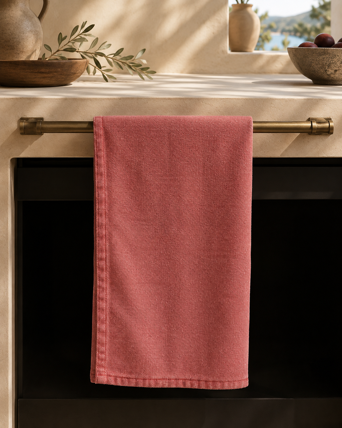 Red Turkish Cotton Table Napkins – Set of 2