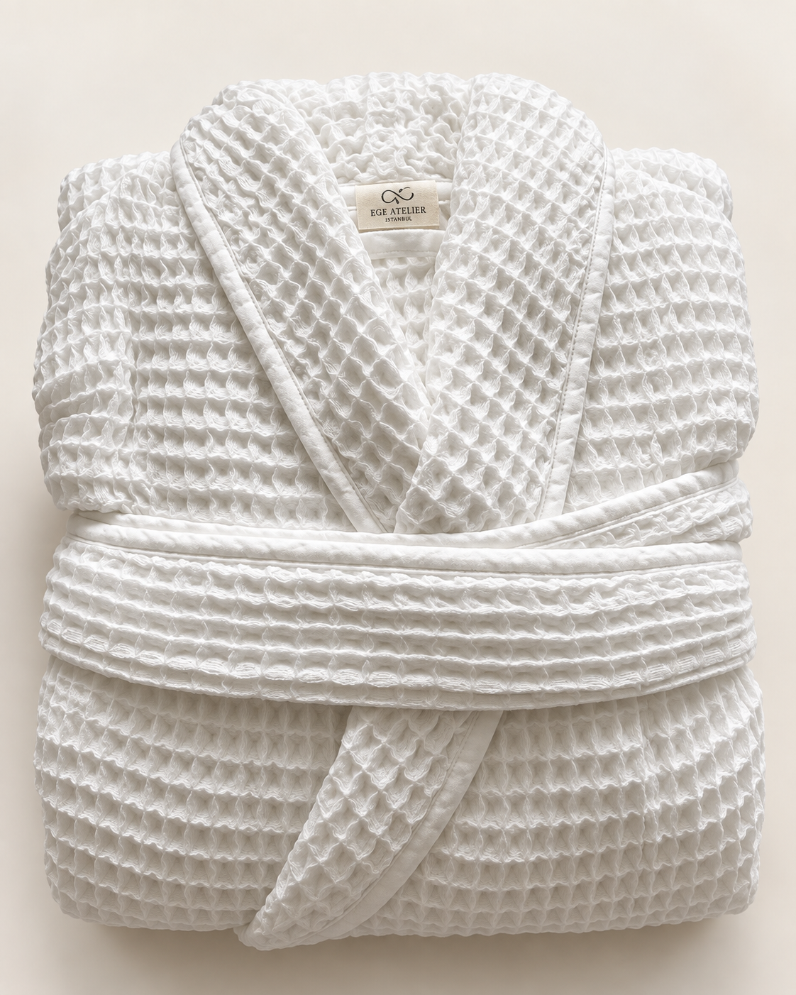 Lightweight Turkish Cotton Waffle Robe