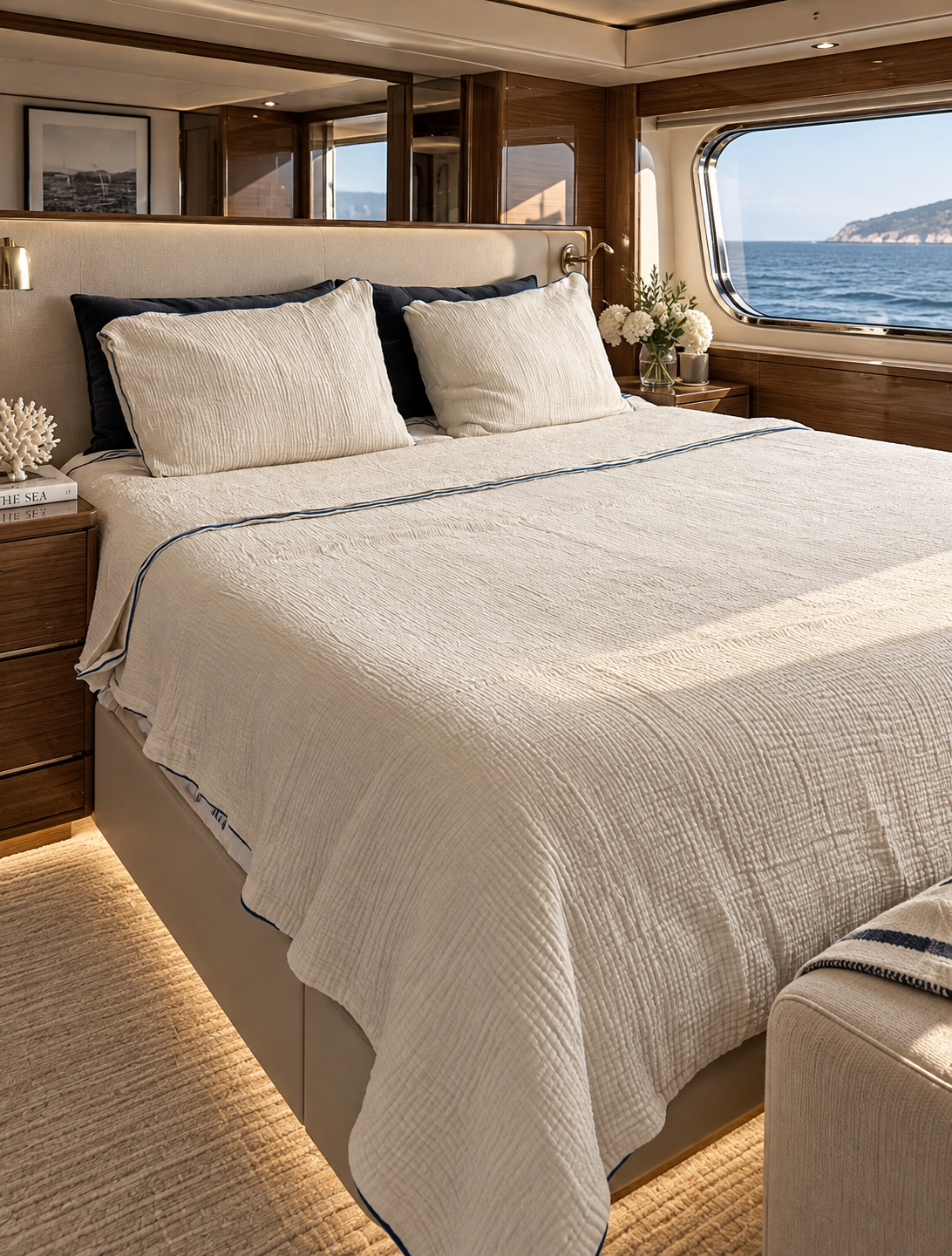 Turkish Cotton Muslin Yacht Duvet Set